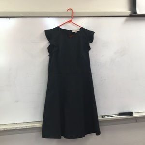 Loft black denim flutter sleeve dress size 10